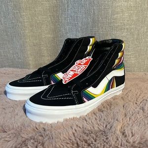 NWT Vans Rainbow High Top